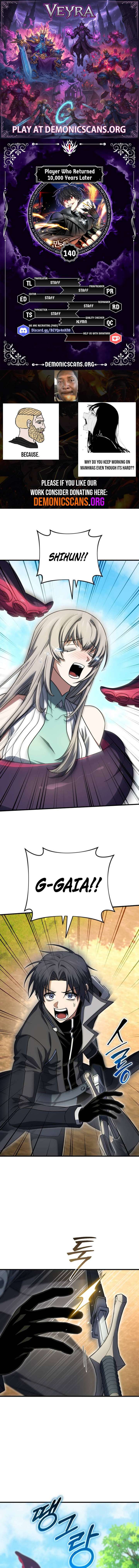 Player Who Returned 10,000 Years Later Chap 140 - Next Chap 141