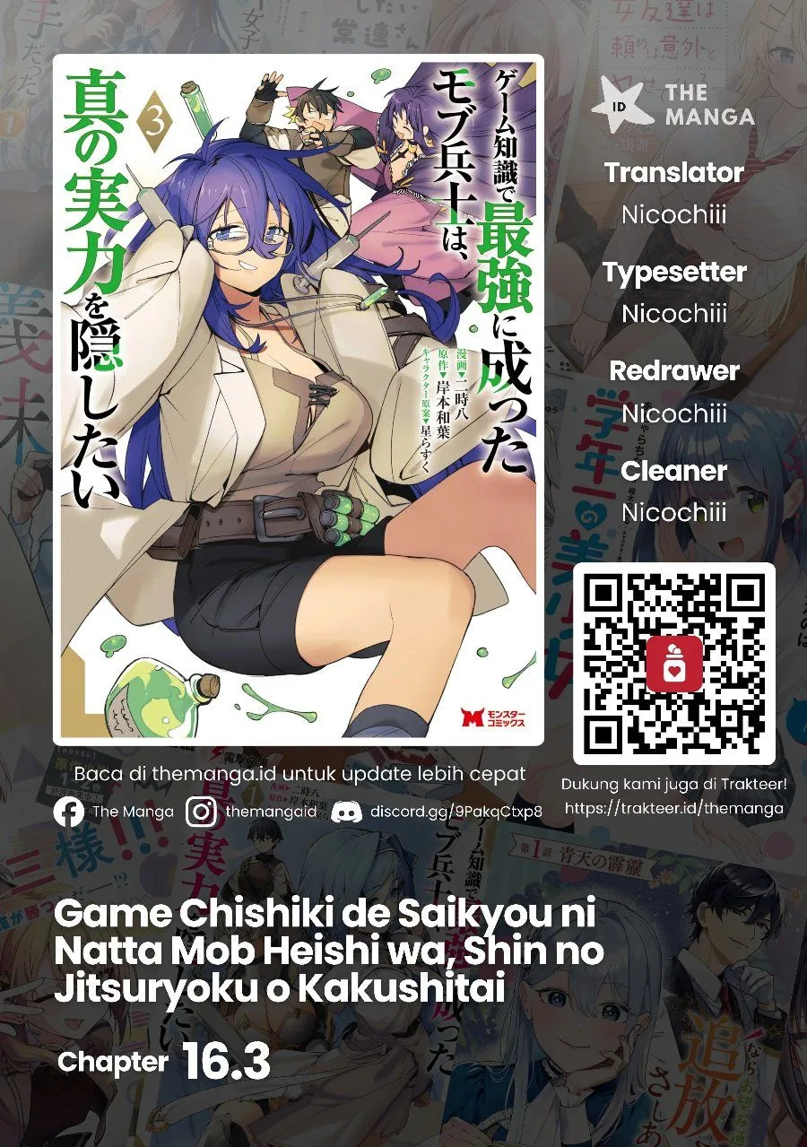 Game Chishiki de Saikyou ni Natta Mob Heishi wa, Shin no Jitsuryoku wo Kakushitai Chap 16.3 - Next Chap 17.3