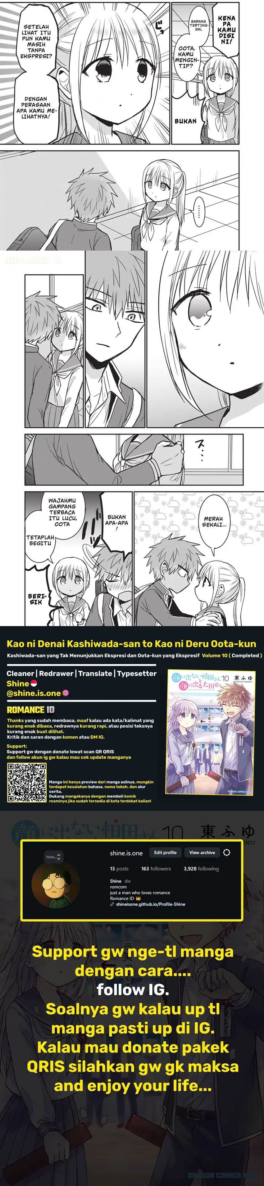 Kao ni denai Kashiwada-san to Kao ni deru Ota-kun Chap 117 - Next Chap 118