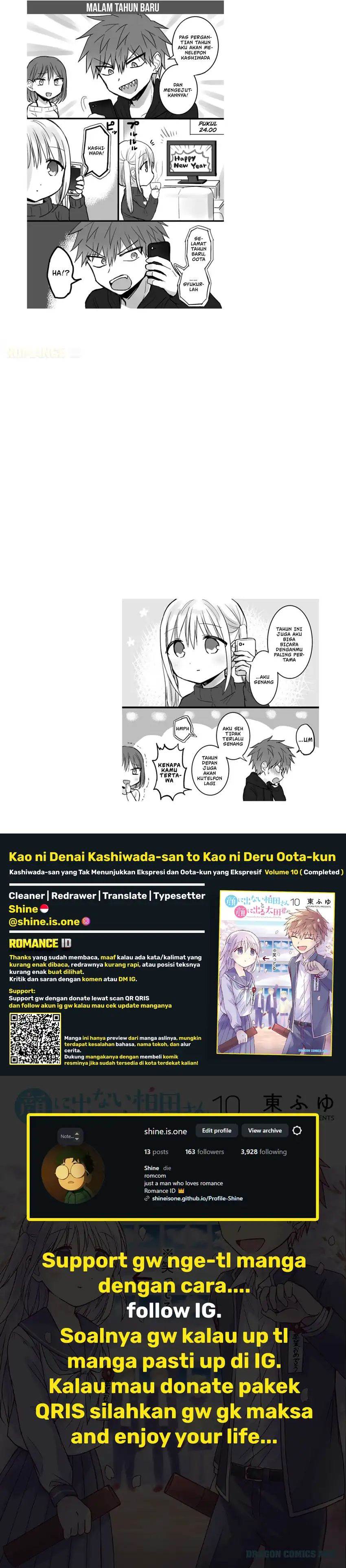 Kao ni denai Kashiwada-san to Kao ni deru Ota-kun Chap 112 - Next Chap 113