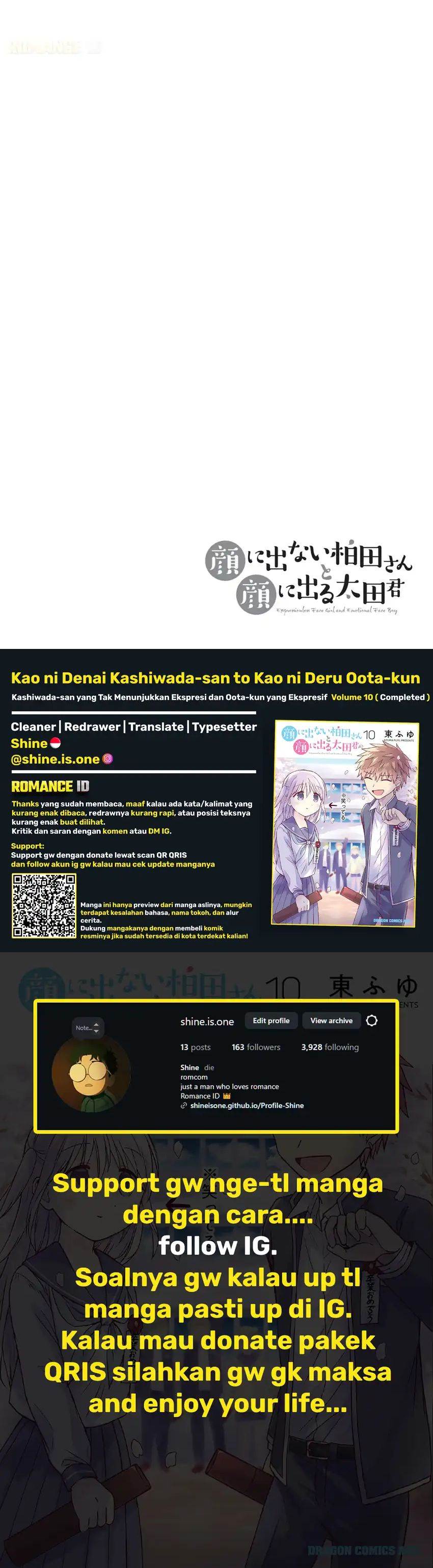 Kao ni denai Kashiwada-san to Kao ni deru Ota-kun Chap 125 - Next Chap 126
