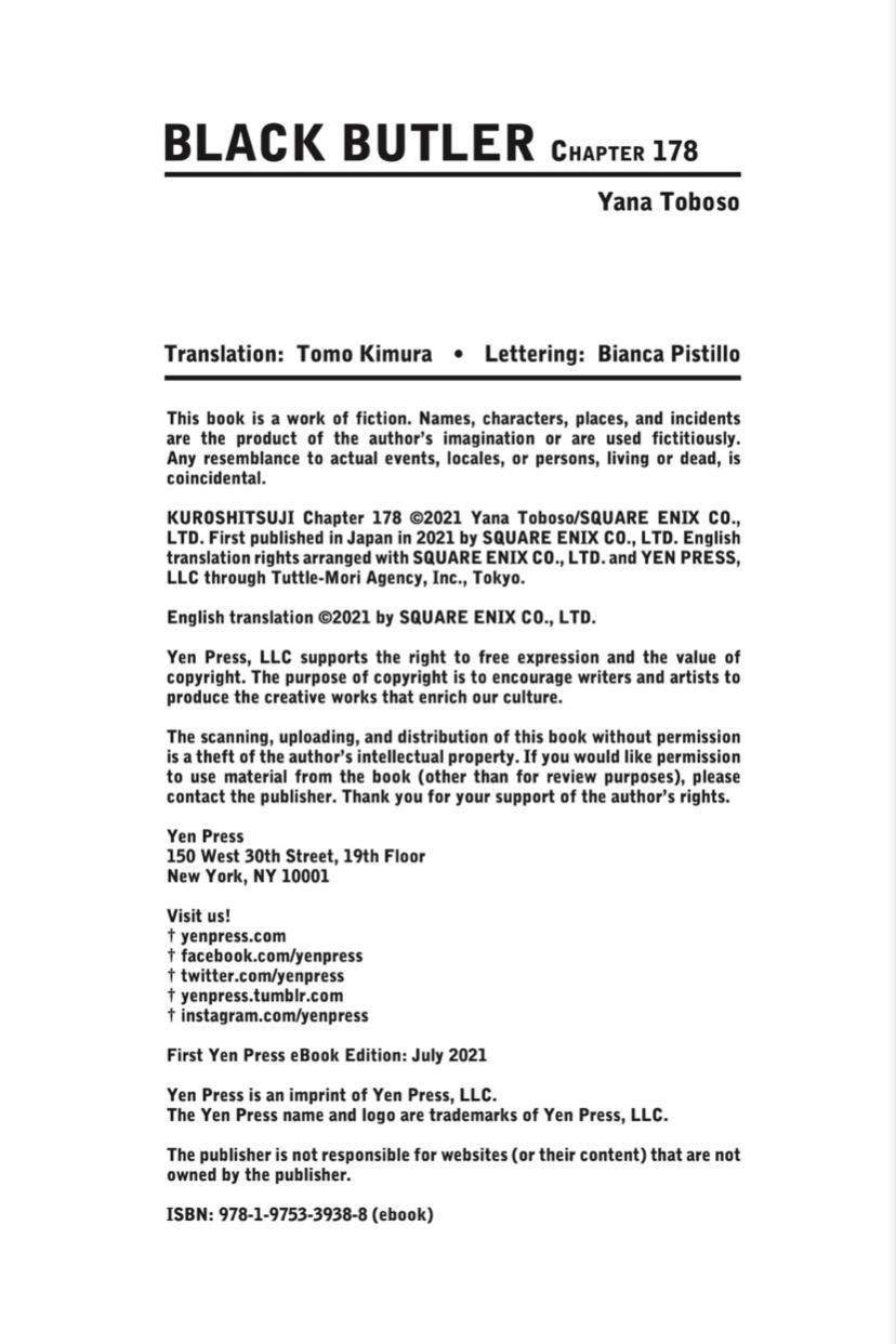 Kuroshitsuji Chap 178 - Next Chap 179