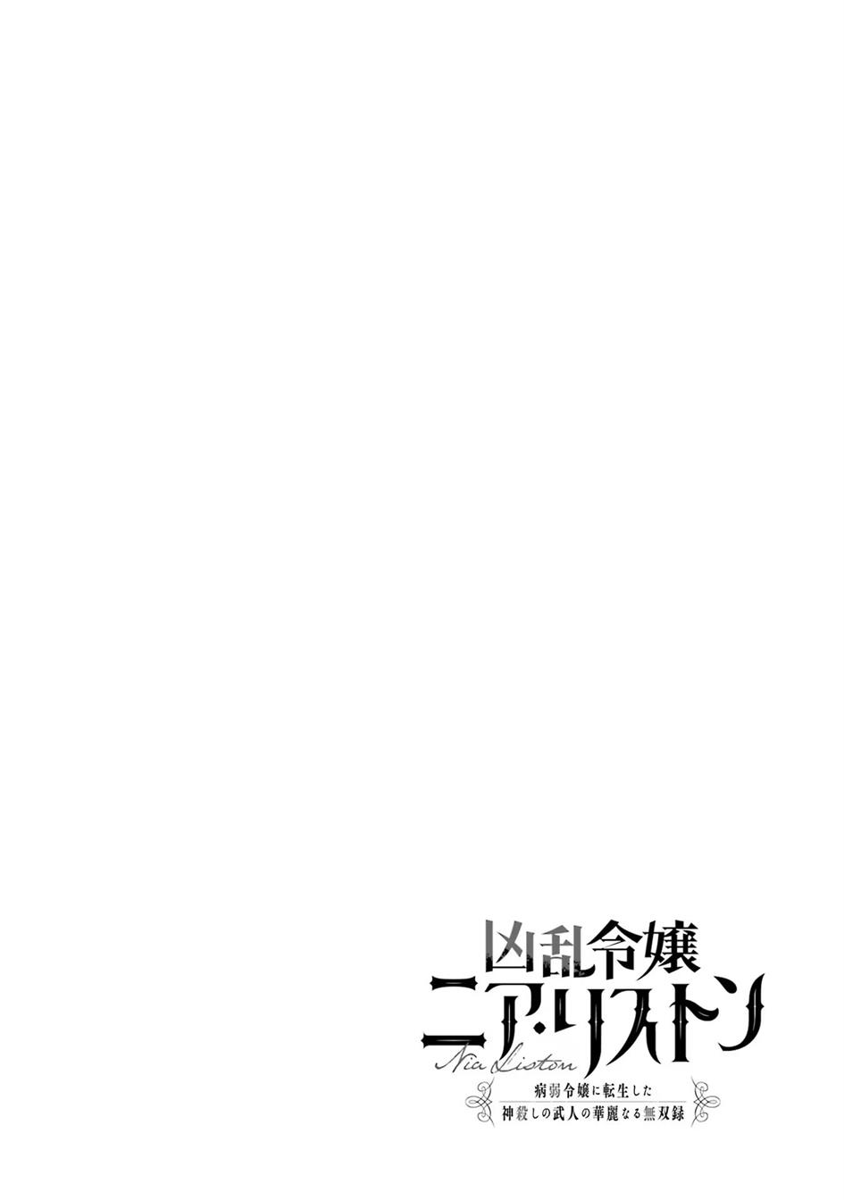 Kyouran Reijou Nia Liston – Byoujaku Reijou ni Tensei shita Kamigoroshi no Bujin no Karei Naru Musouroku Chap 1 - Next Chap 2
