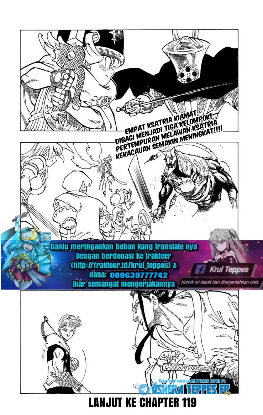 Mokushiroku no Yonkishi Chap 119 - Next Chap 120