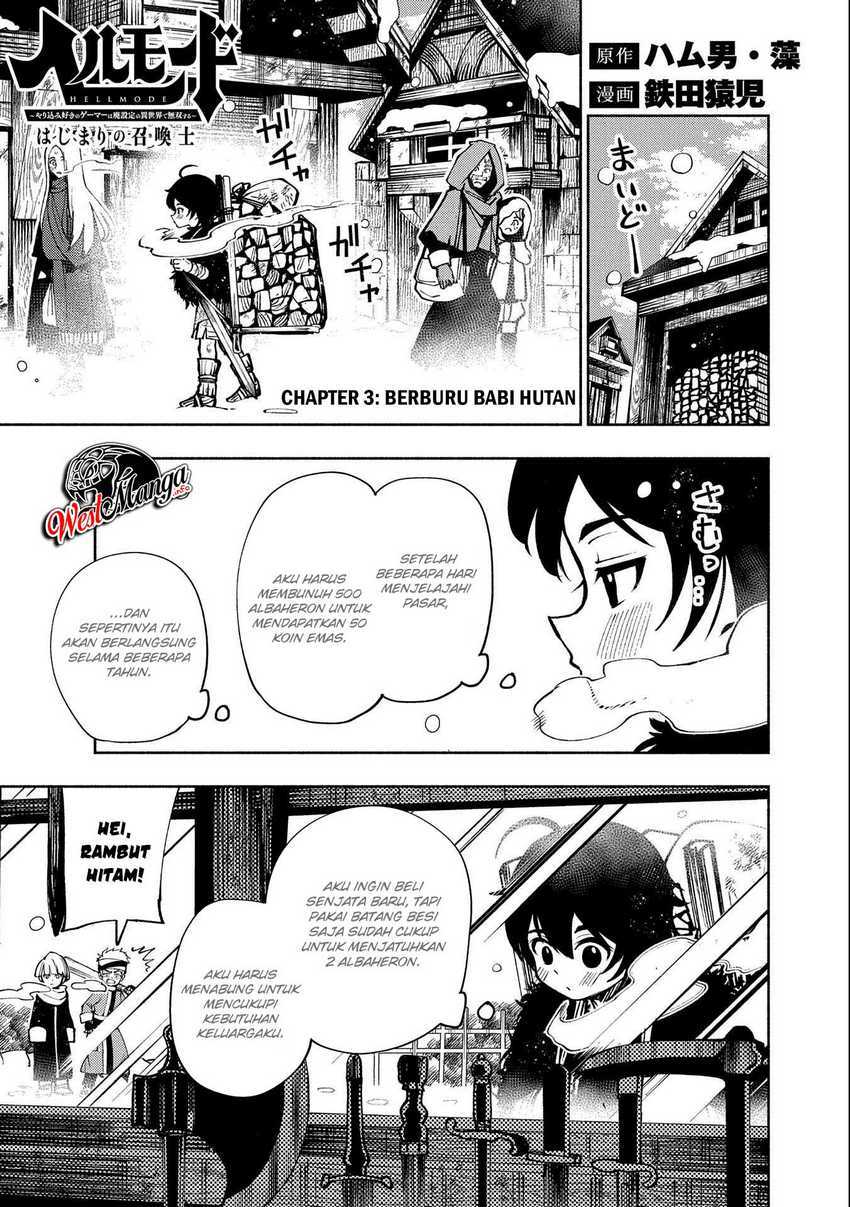 Hell Mode: Yarikomi Suki no Gamer wa Hai Settei no Isekai de Musou Suru Chap 3 - Next Chap 4