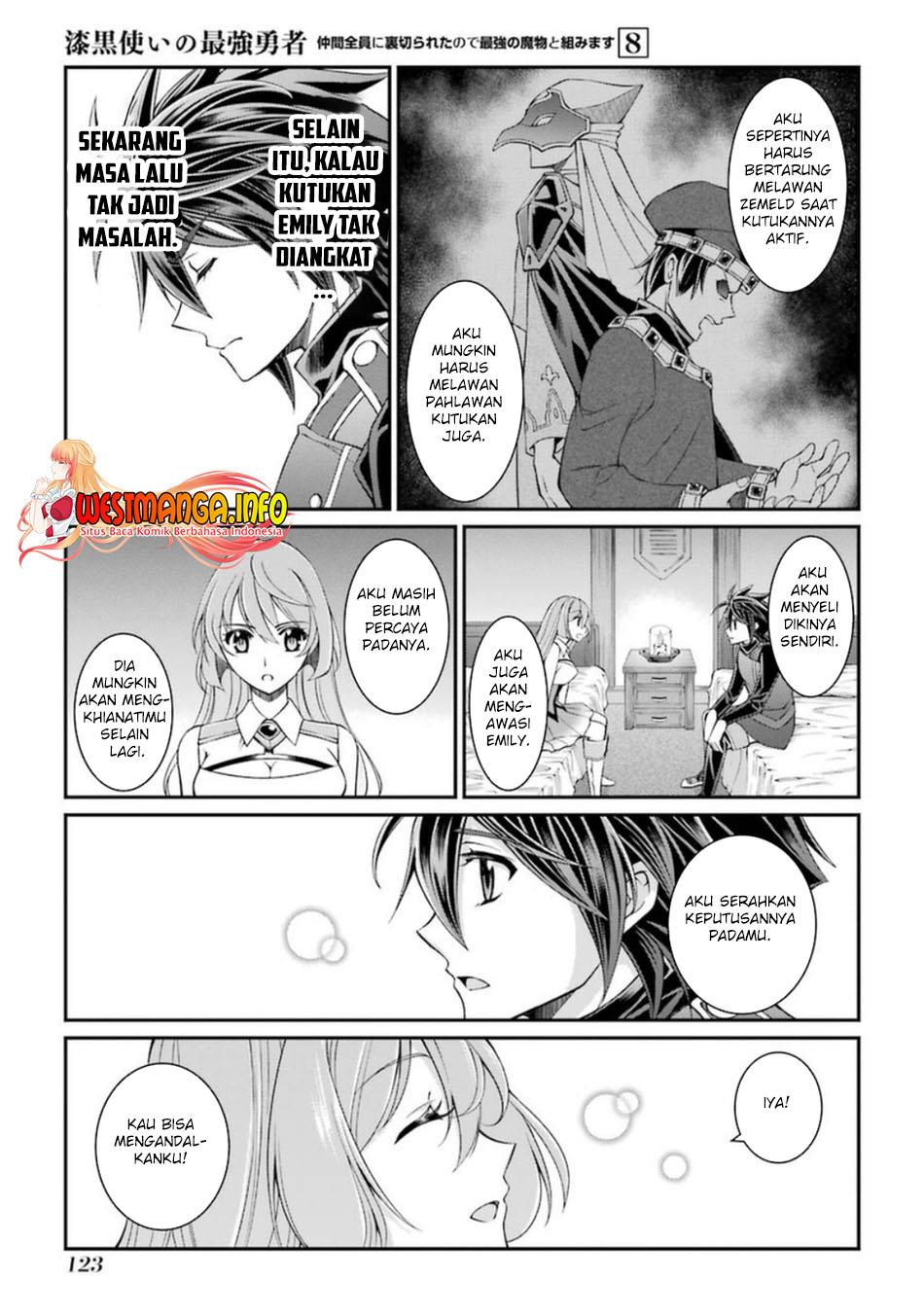 Shikkoku Tsukai no Saikyo Yusha Nakama Zen’in ni Uragira Retanode Saikyo no Mamono Chap 41 - Next Chap 42