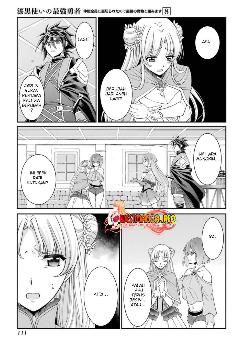 Shikkoku Tsukai no Saikyo Yusha Nakama Zen’in ni Uragira Retanode Saikyo no Mamono Chap 41 - Next Chap 42