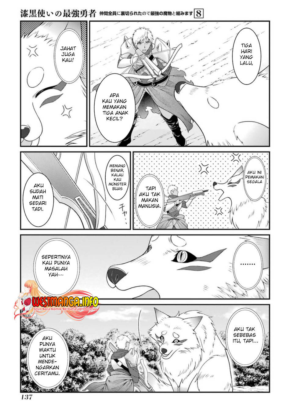 Shikkoku Tsukai no Saikyo Yusha Nakama Zen’in ni Uragira Retanode Saikyo no Mamono Chap 42 - Next Chap 43