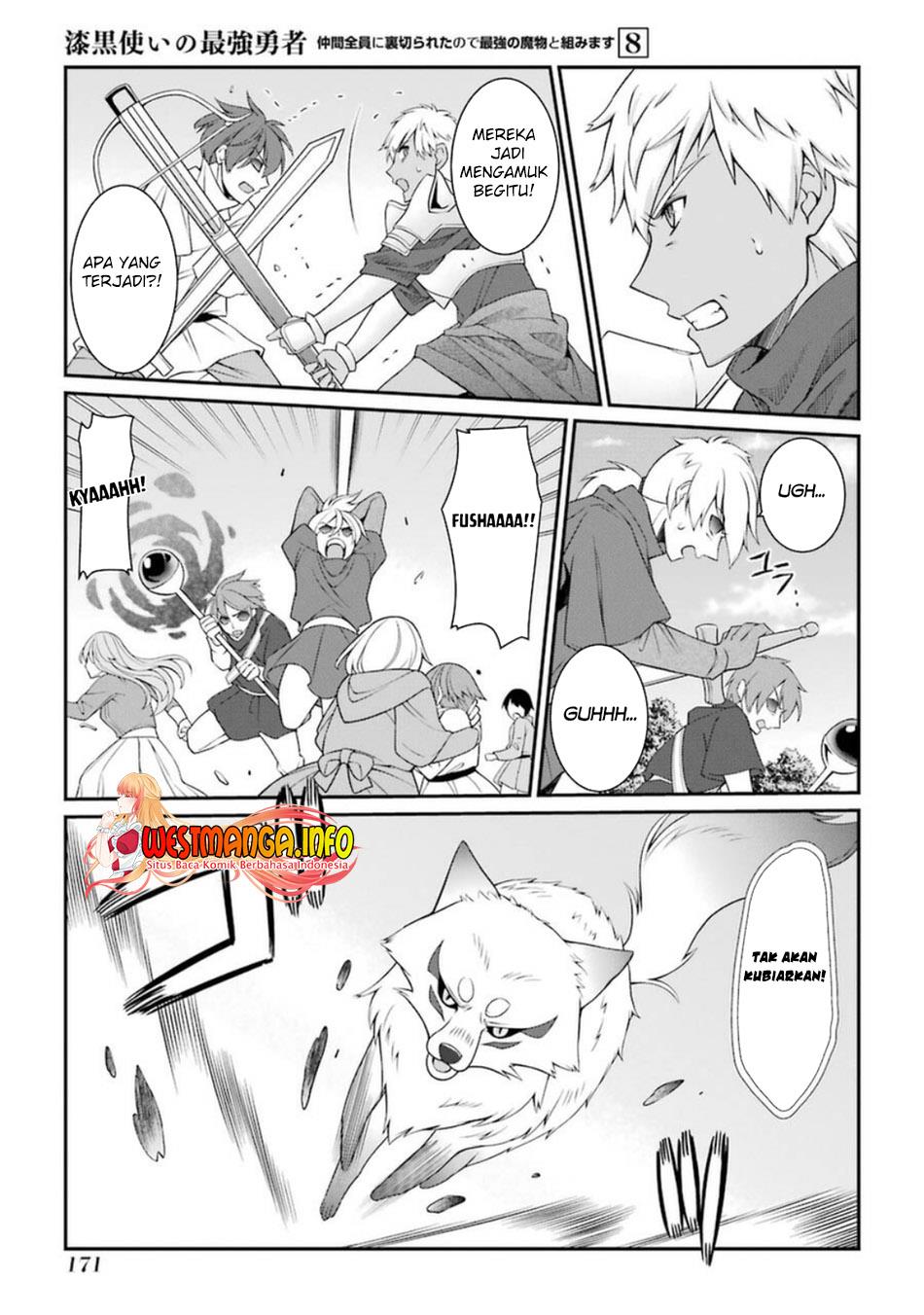 Shikkoku Tsukai no Saikyo Yusha Nakama Zen’in ni Uragira Retanode Saikyo no Mamono Chap 43 - Next Chap 44