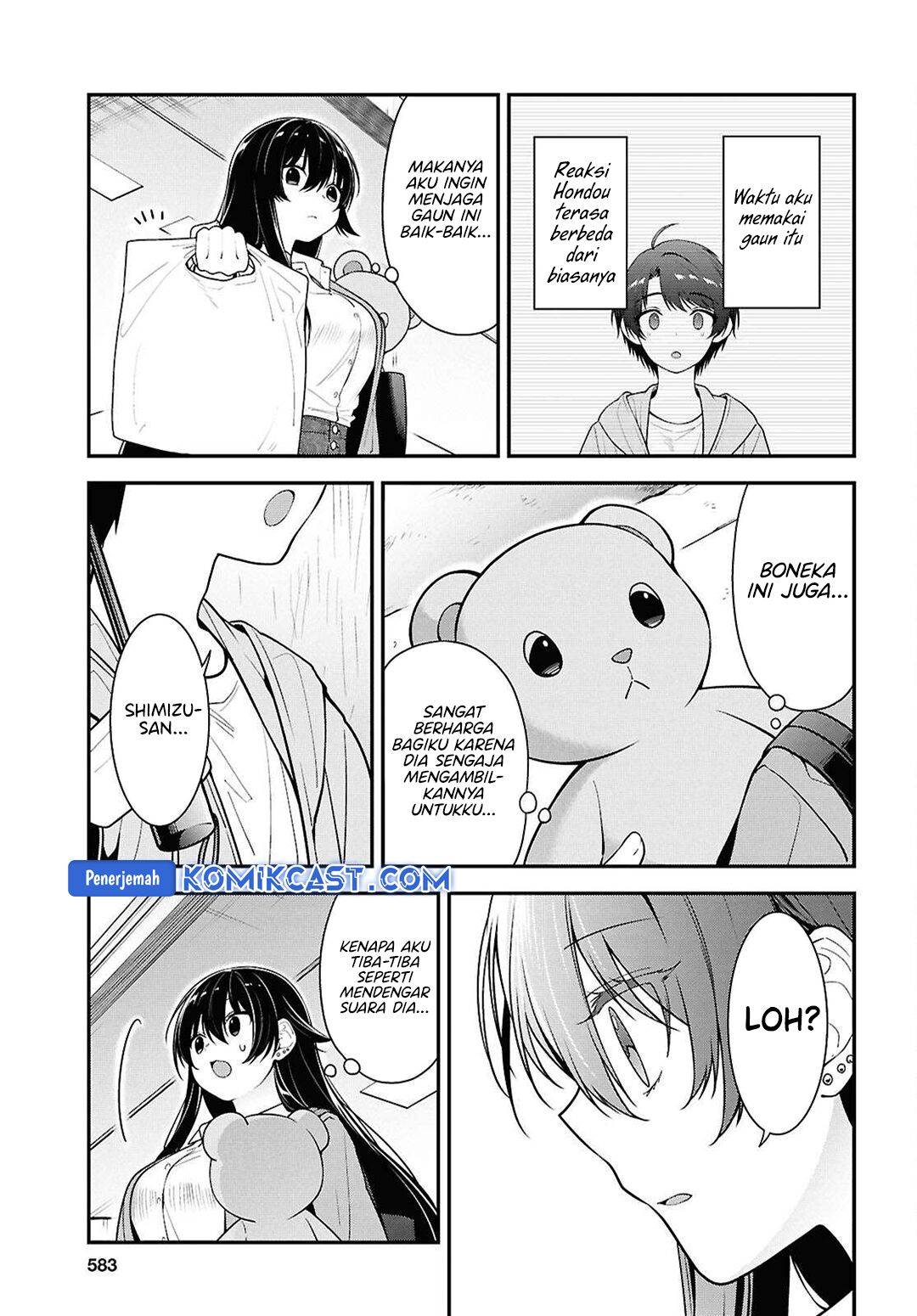 Tonari no Seki no Yankee Shimizu-san ga Kami o Kuroku Sometekita Chap 8 - Next Chap 9