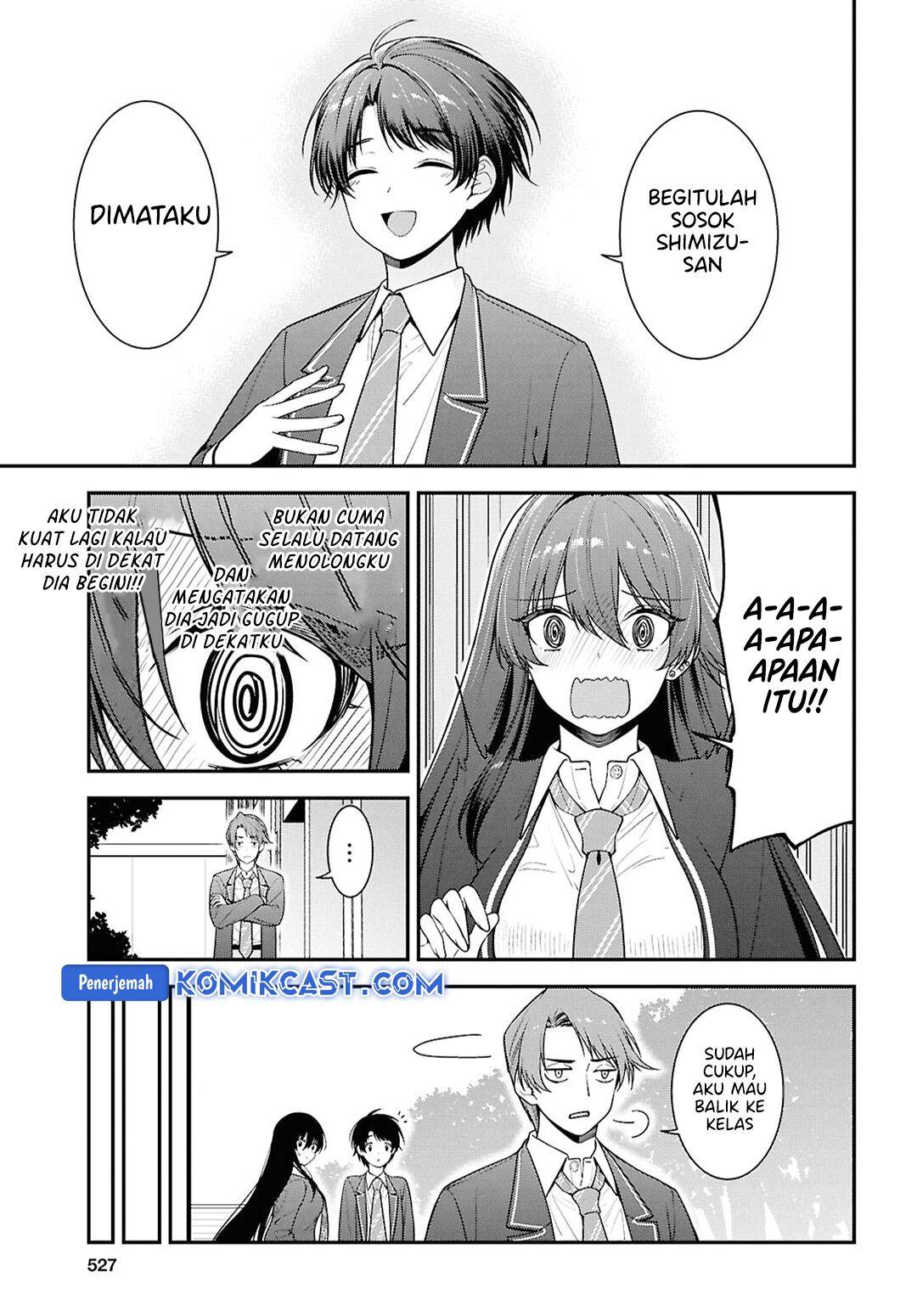 Tonari no Seki no Yankee Shimizu-san ga Kami o Kuroku Sometekita Chap 9 - Next Chap 10