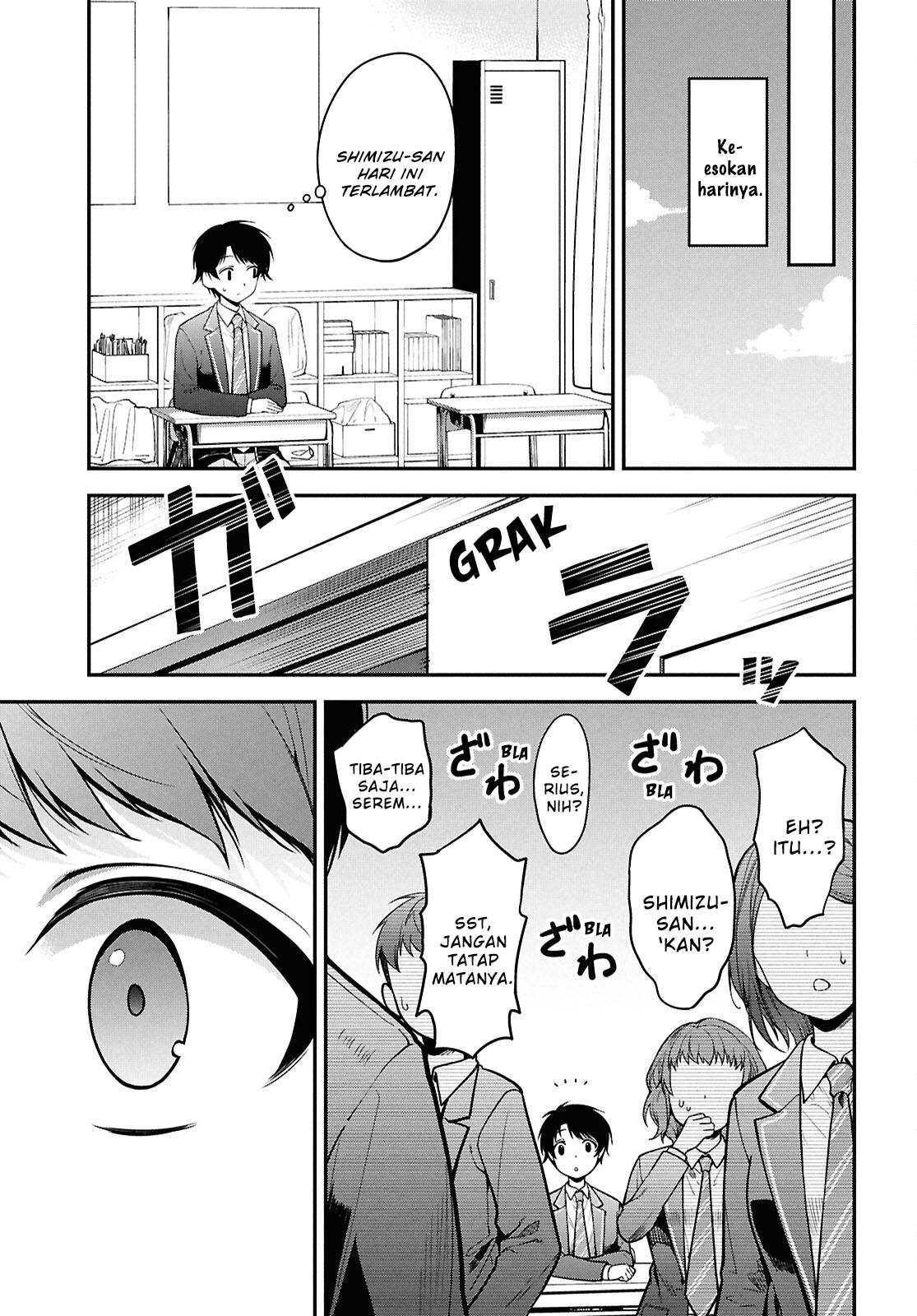 Tonari no Seki no Yankee Shimizu-san ga Kami o Kuroku Sometekita Chap 1 - Next Chap 2