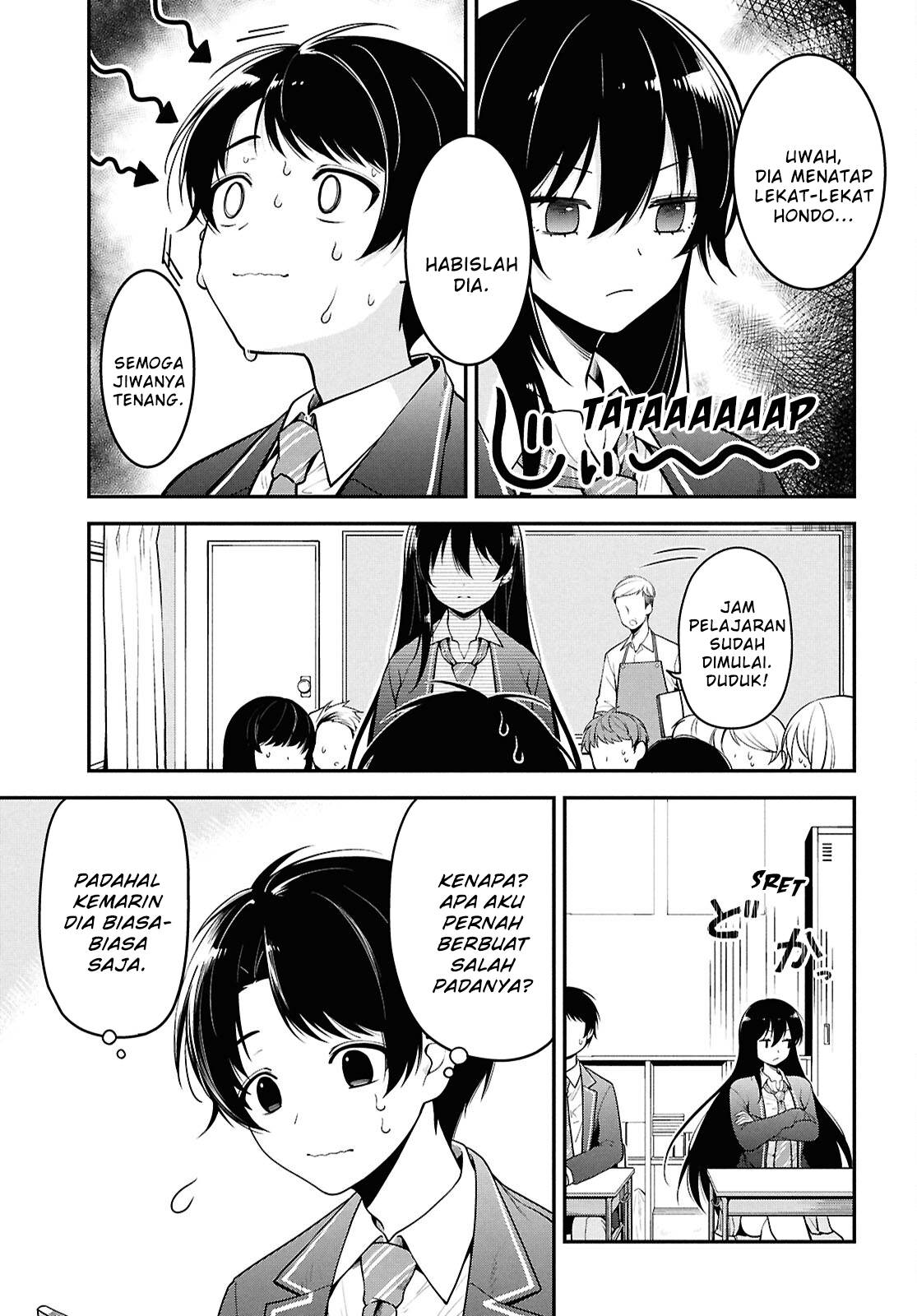 Tonari no Seki no Yankee Shimizu-san ga Kami o Kuroku Sometekita Chap 1 - Next Chap 2