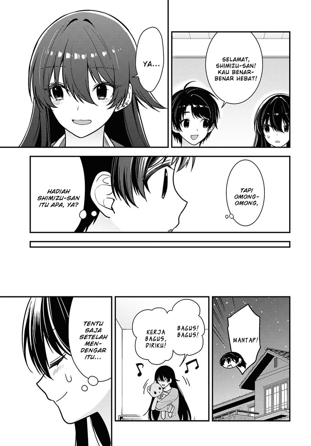 Tonari no Seki no Yankee Shimizu-san ga Kami o Kuroku Sometekita Chap 12 - Next Chap 13