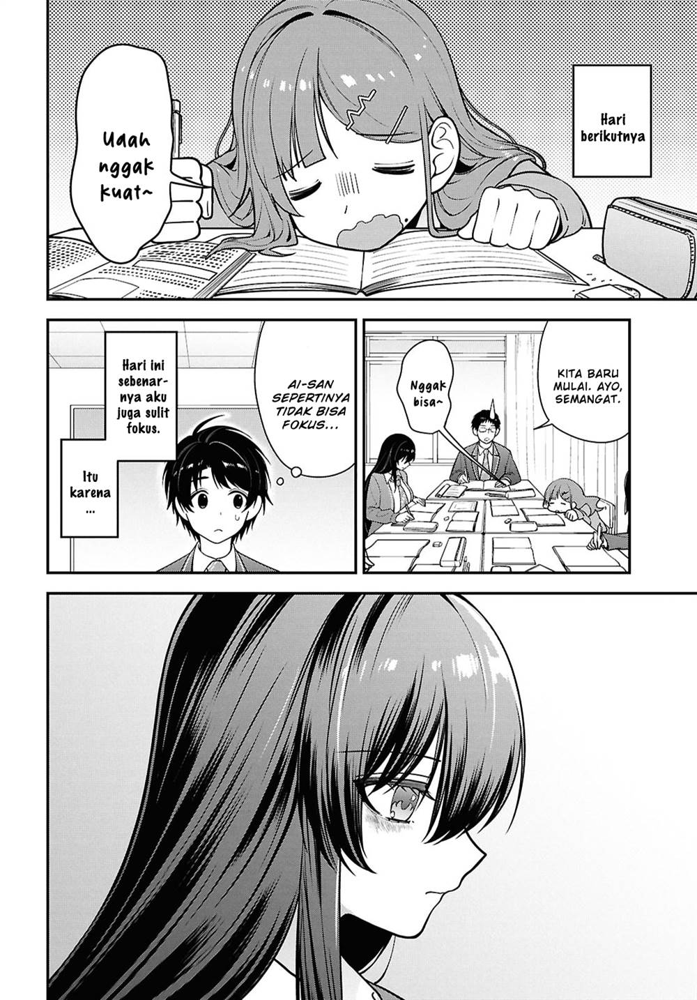 Tonari no Seki no Yankee Shimizu-san ga Kami o Kuroku Sometekita Chap 12 - Next Chap 13