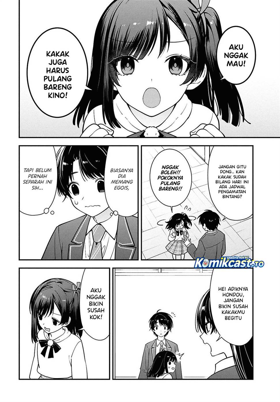 Tonari no Seki no Yankee Shimizu-san ga Kami o Kuroku Sometekita Chap 15 - Next Chap 16