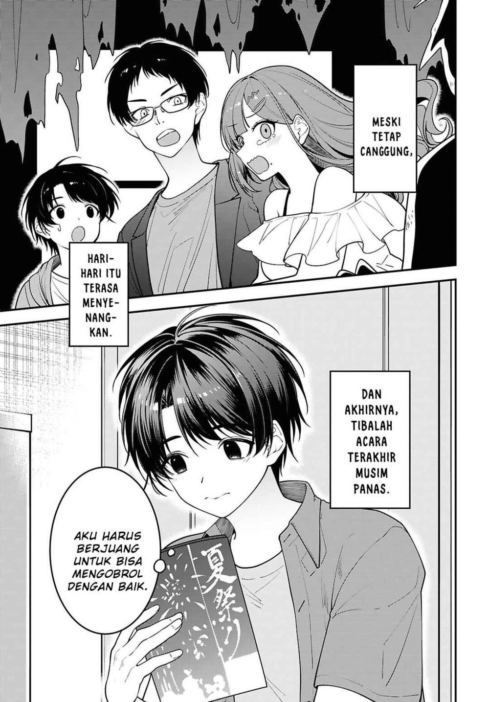 Tonari no Seki no Yankee Shimizu-san ga Kami o Kuroku Sometekita Chap 16 - Next Chap 17