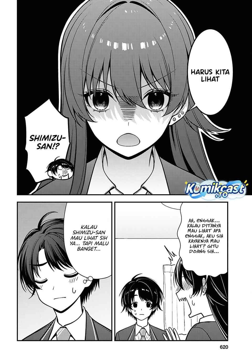 Tonari no Seki no Yankee Shimizu-san ga Kami o Kuroku Sometekita Chap 19 - Next Chap 20