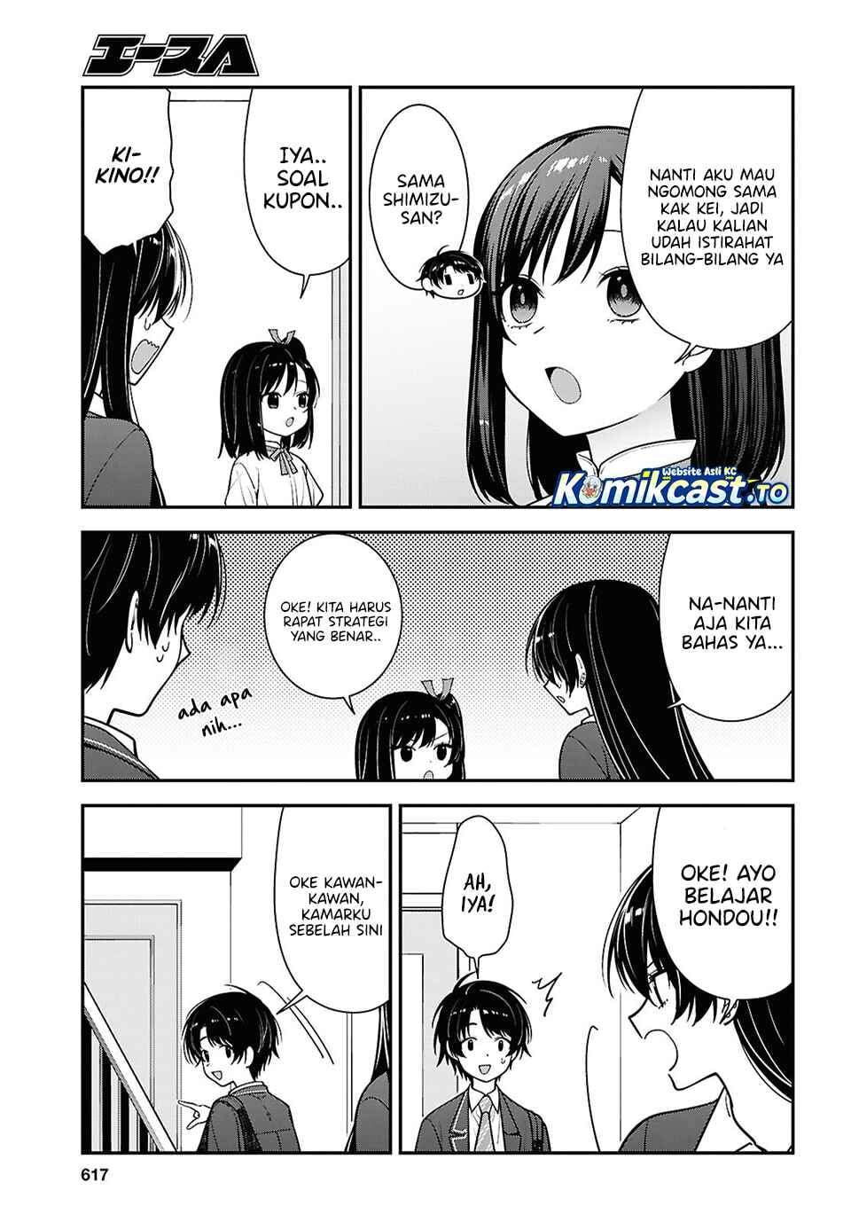 Tonari no Seki no Yankee Shimizu-san ga Kami o Kuroku Sometekita Chap 19 - Next Chap 20