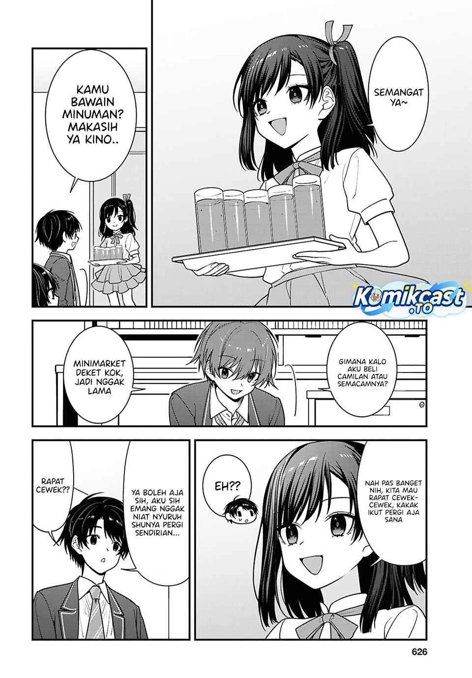 Tonari no Seki no Yankee Shimizu-san ga Kami o Kuroku Sometekita Chap 19 - Next Chap 20