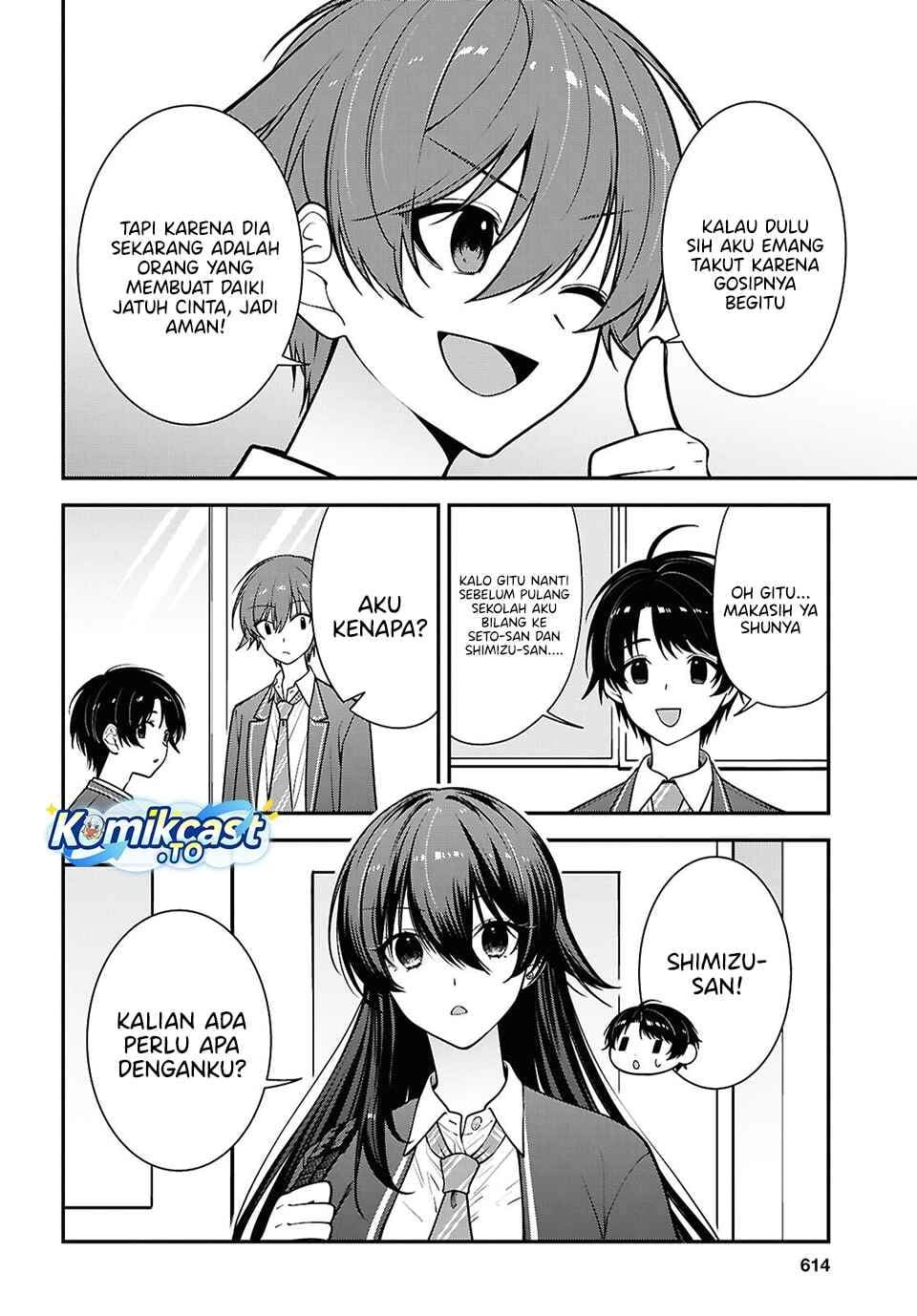 Tonari no Seki no Yankee Shimizu-san ga Kami o Kuroku Sometekita Chap 19 - Next Chap 20