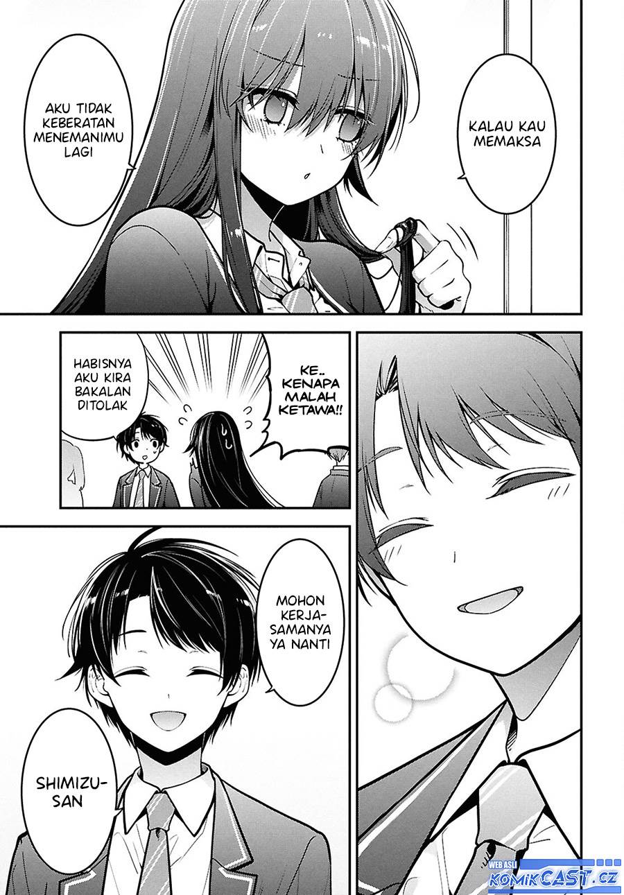 Tonari no Seki no Yankee Shimizu-san ga Kami o Kuroku Sometekita Chap 2 - Next Chap 3