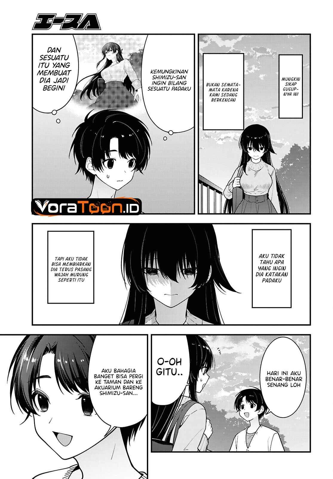 Tonari no Seki no Yankee Shimizu-san ga Kami o Kuroku Sometekita Chap 22 - Next Chap 23