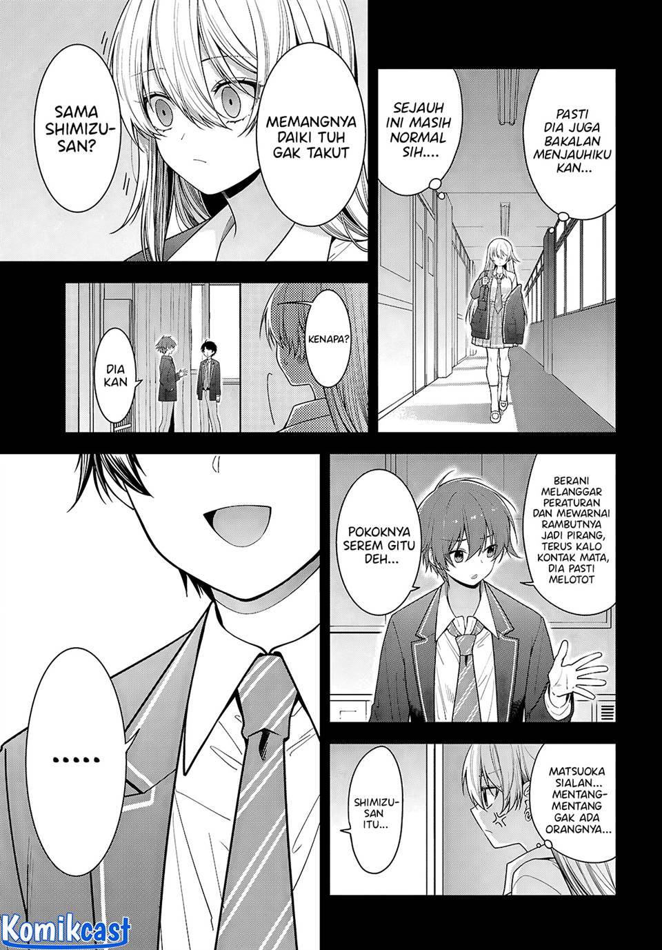Tonari no Seki no Yankee Shimizu-san ga Kami o Kuroku Sometekita Chap 5 - Next Chap 6