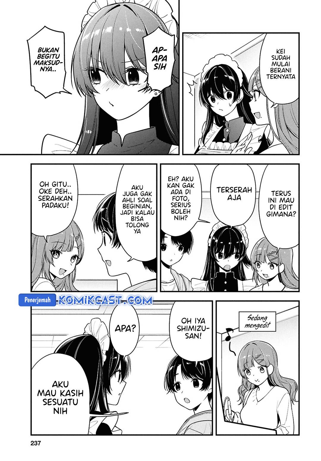 Tonari no Seki no Yankee Shimizu-san ga Kami o Kuroku Sometekita Chap 7 - Next Chap 8