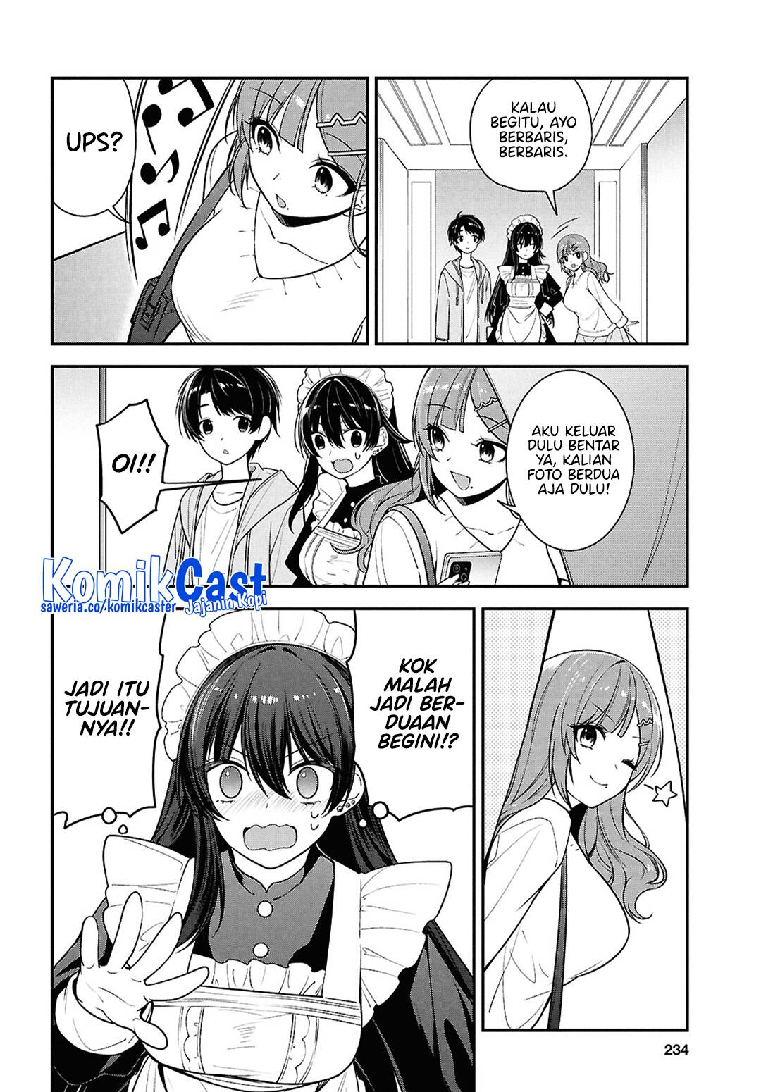 Tonari no Seki no Yankee Shimizu-san ga Kami o Kuroku Sometekita Chap 7 - Next Chap 8