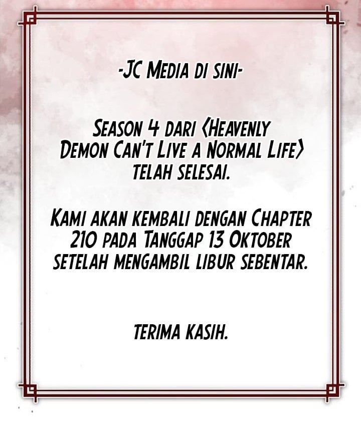 The Heavenly Demon Can’t Live a Normal Life Chap 209 - Next Chap 210