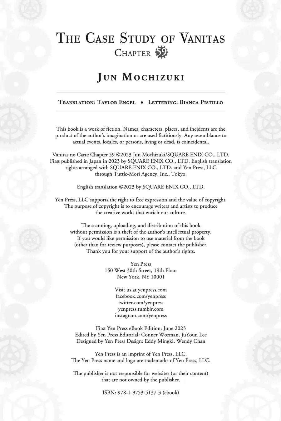 Vanitas no Carte Chap 59 - Next Chap 60
