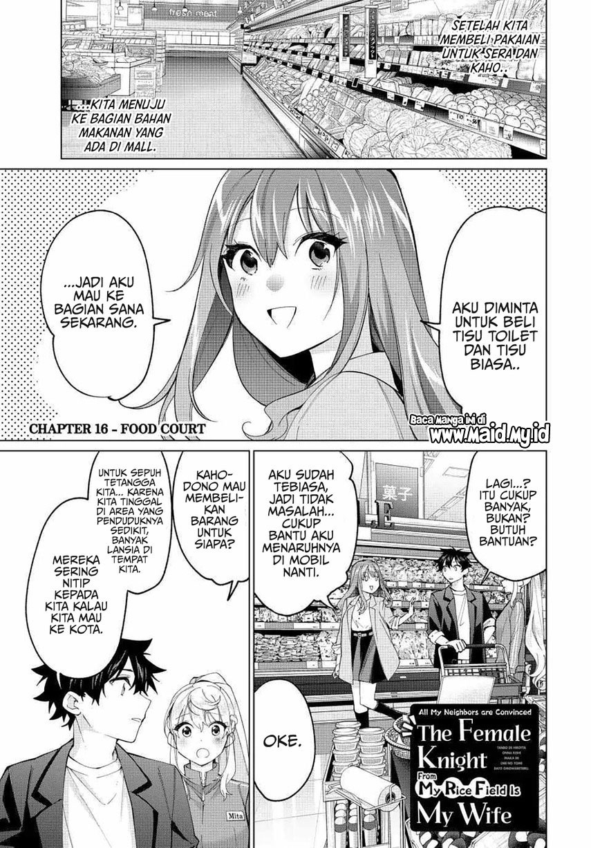Tanbo de Hirotta Onna Kishi, Inaka de Ore no Yome da to Omowareteiru Chap 16 - Next Chap 17