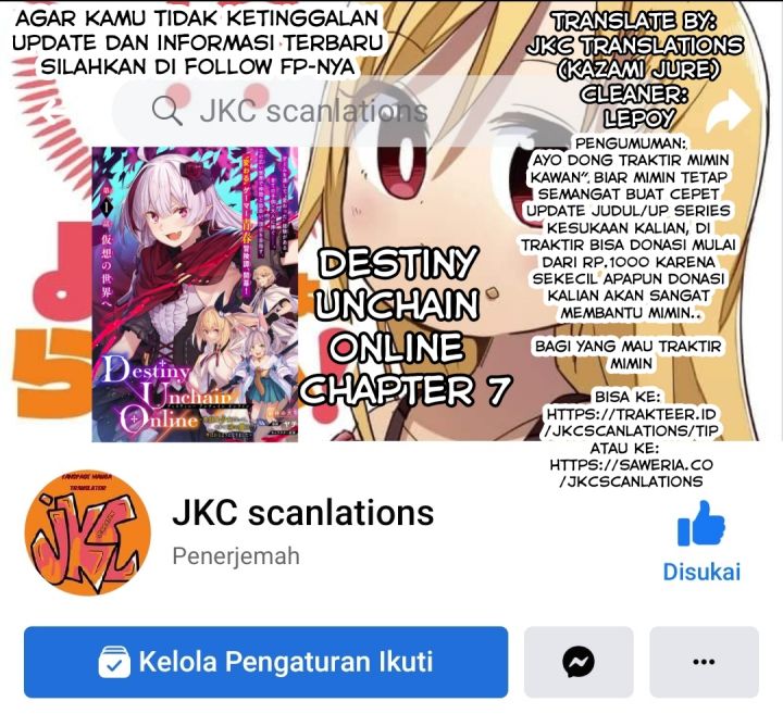 Destiny Unchain Online Chap 7 - Next Chap 8