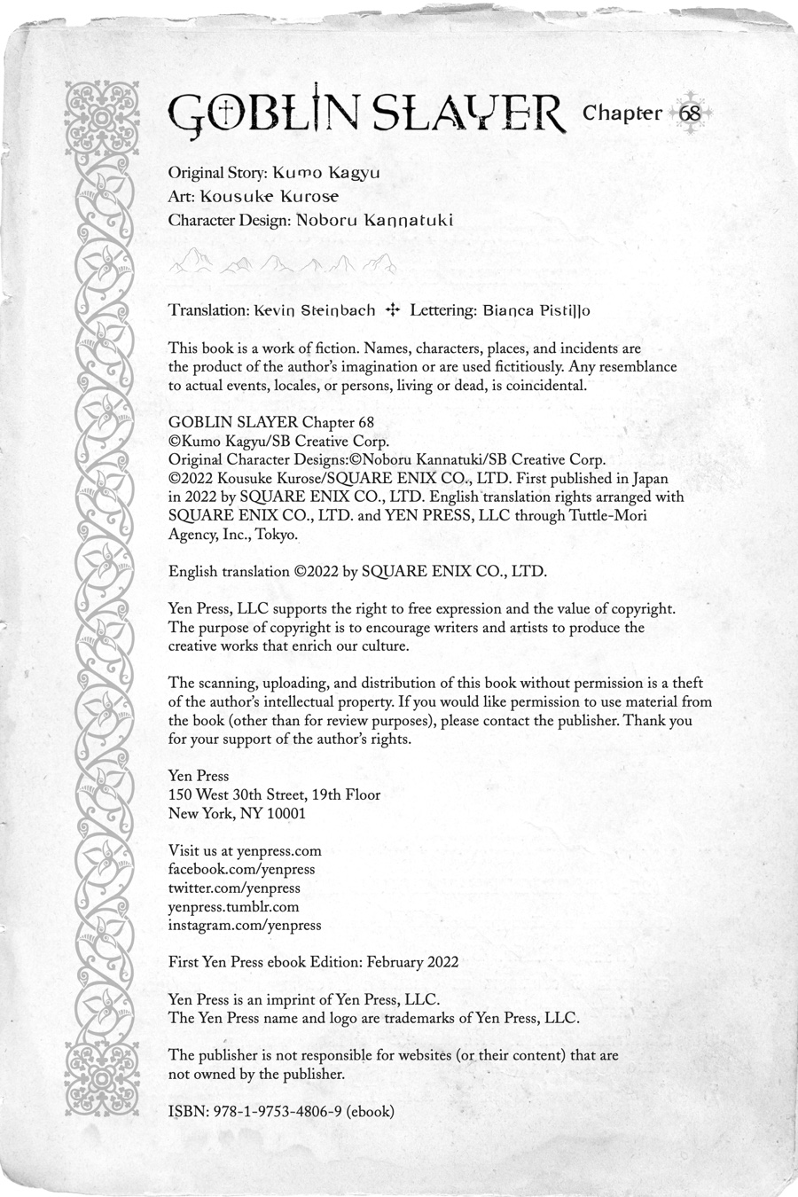 Goblin Slayer Chap 68 - Next Chap 69