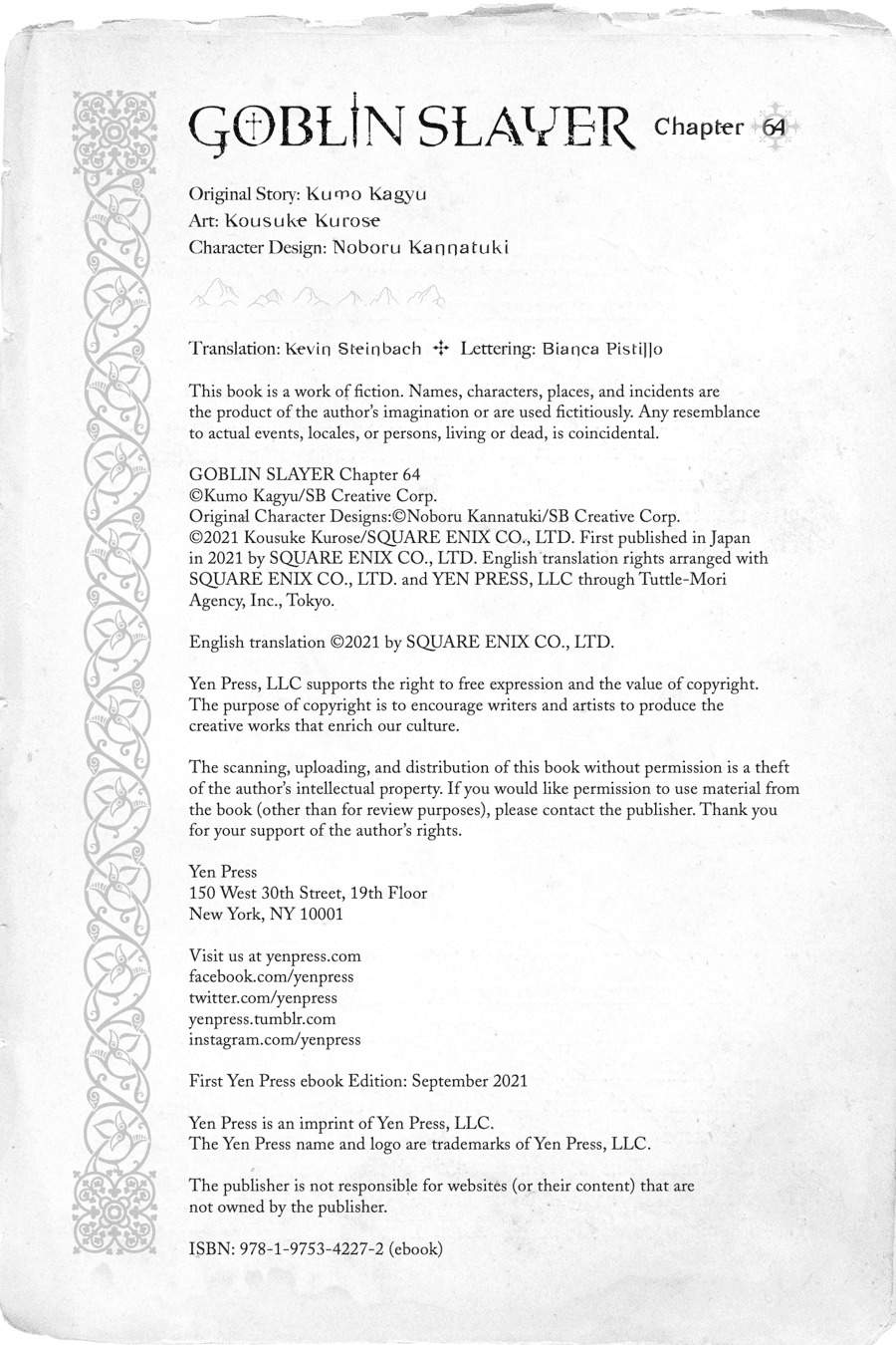 Goblin Slayer Chap 64 - Next Chap 65