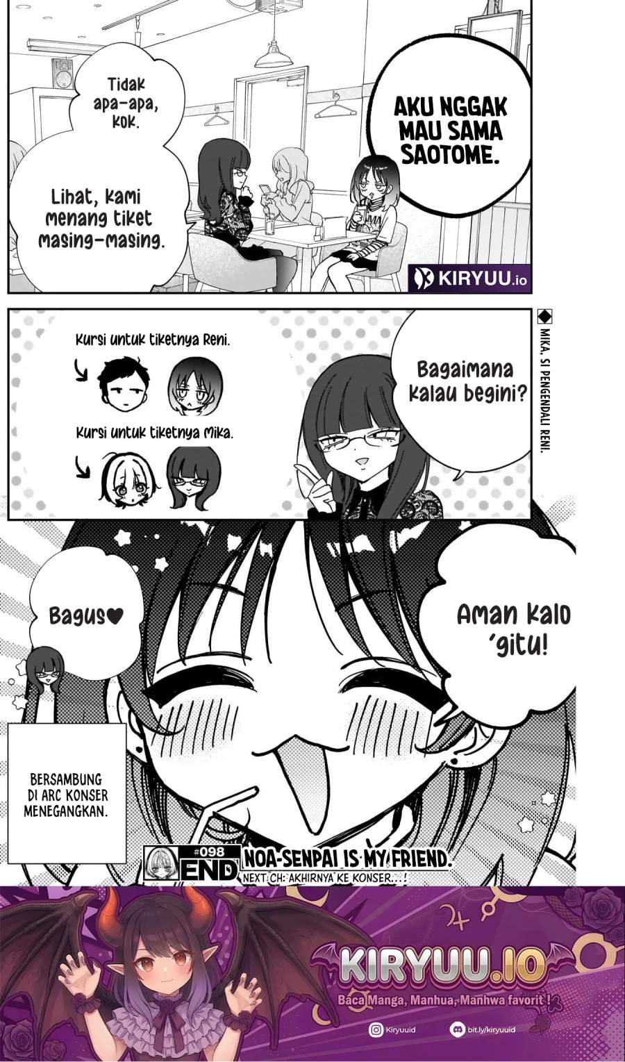 Noa-senpai wa Tomodachi. Chap 98 - Next Chap 99
