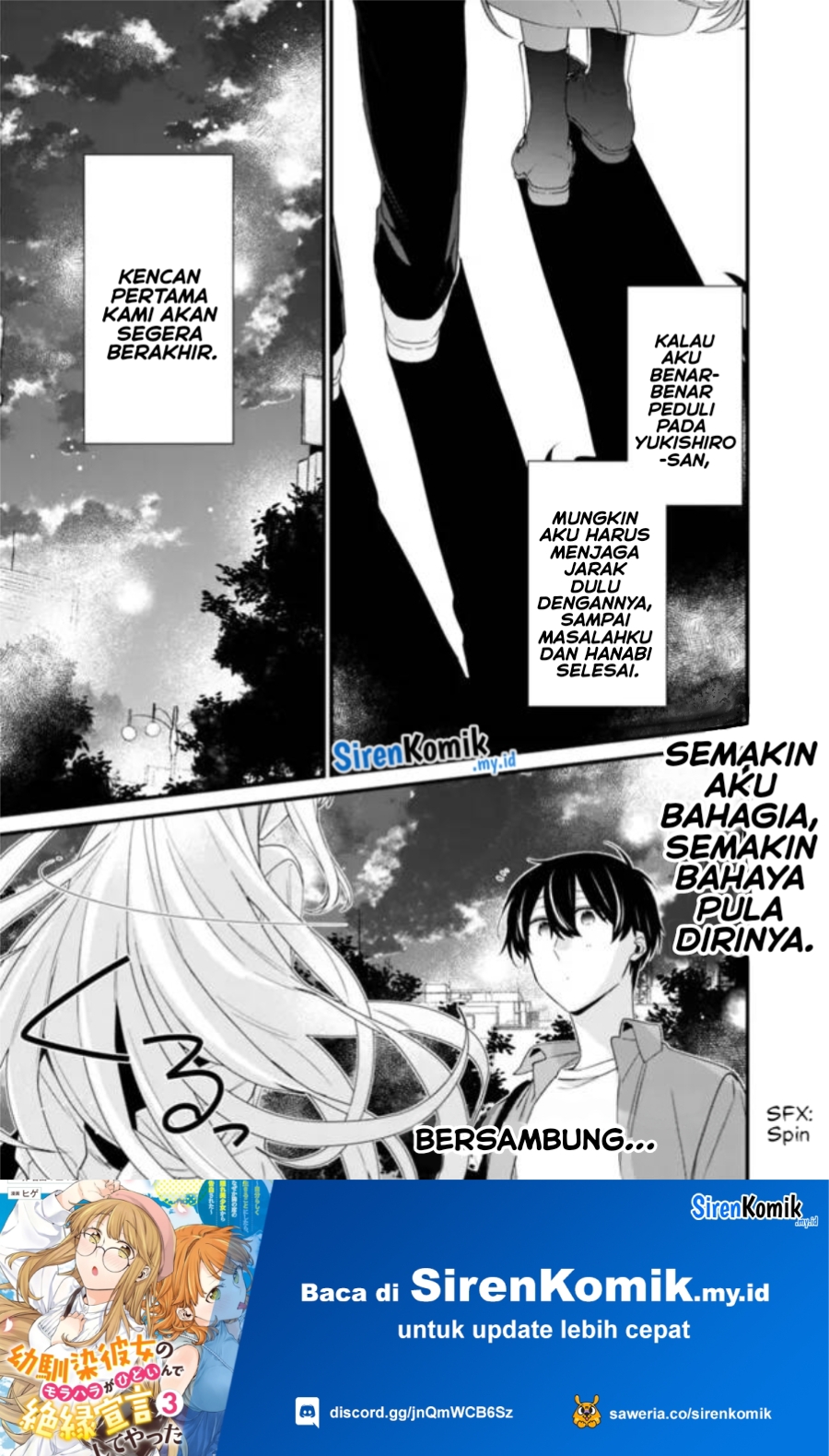Osananajimi Kanojo no Morahara ga Hidoin de Zetsuen Sengen shite Yatta Chap 23.1 - Next Chap 24.1