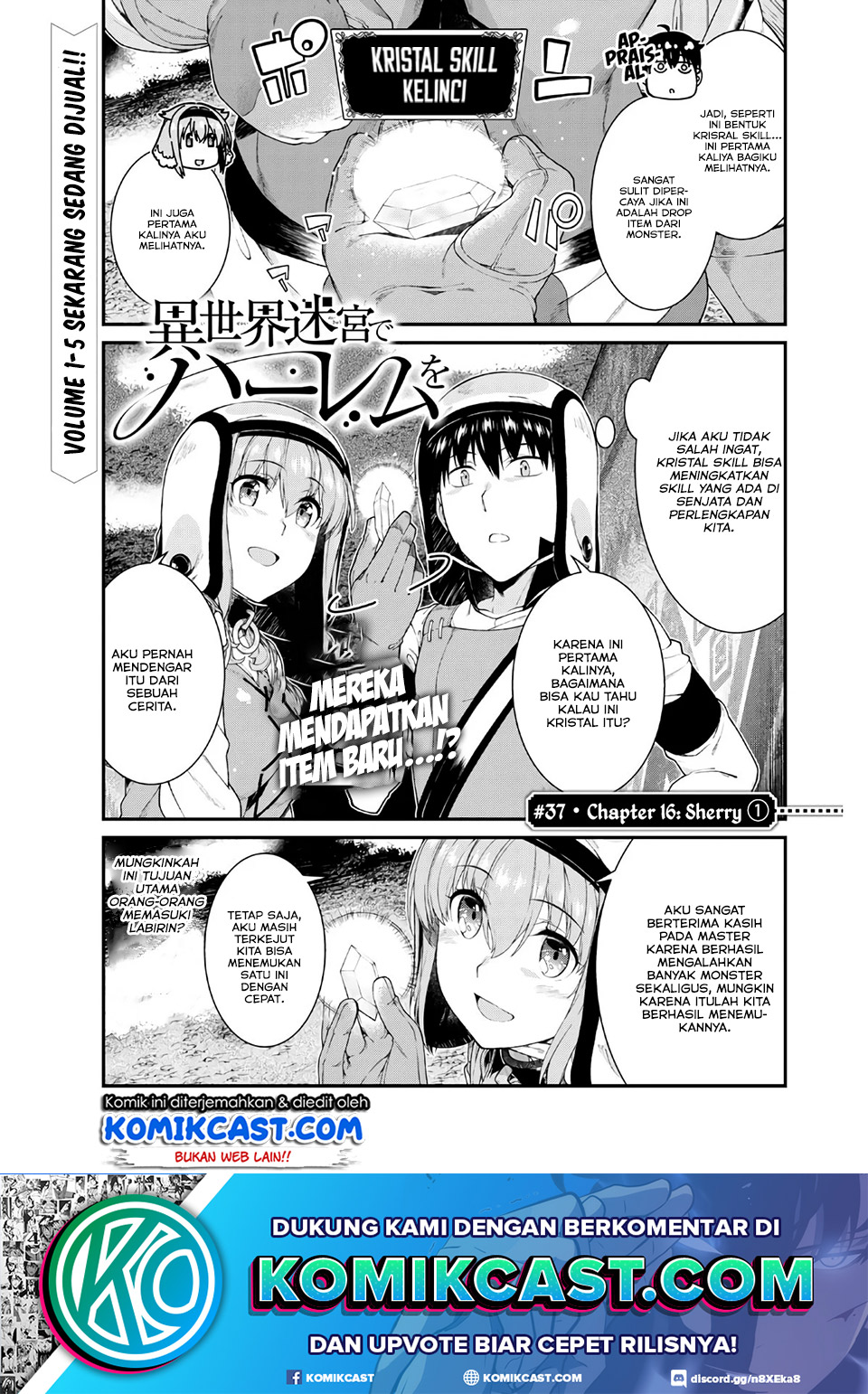 Isekai Meikyuu de Harem o Chap 37 - Next Chap 38