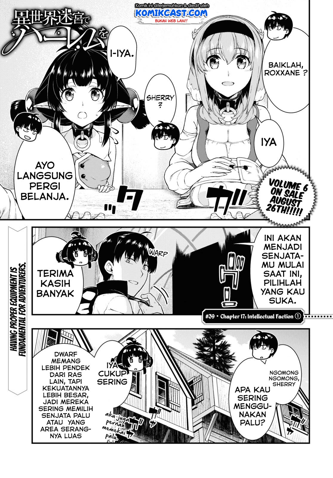 Isekai Meikyuu de Harem o Chap 39 - Next Chap 40