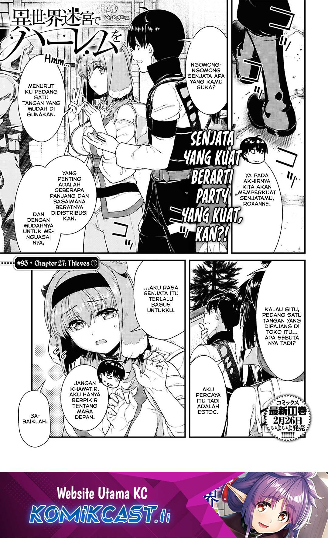 Isekai Meikyuu de Harem o Chap 93 - Next Chap 94