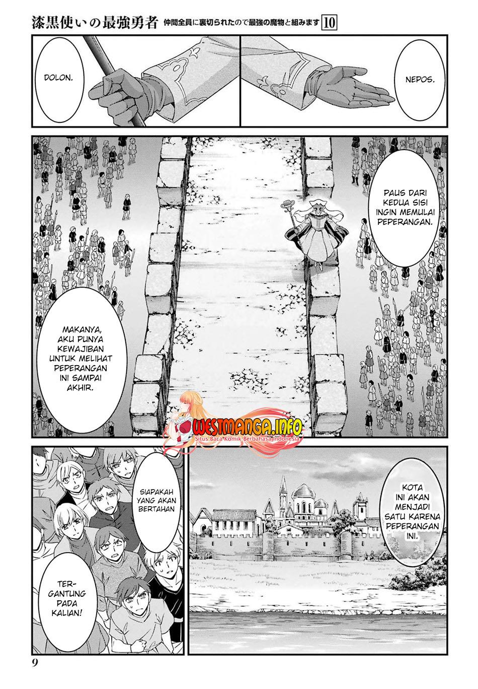 Shikkoku Tsukai no Saikyo Yusha Nakama Zen’in ni Uragira Retanode Saikyo no Mamono Chap 50 - Next Chap 51