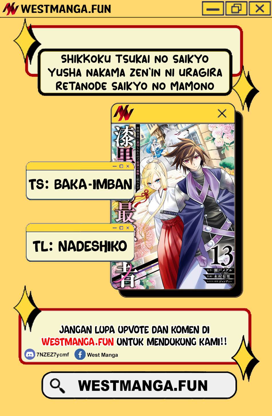 Shikkoku Tsukai no Saikyo Yusha Nakama Zen’in ni Uragira Retanode Saikyo no Mamono Chap 83 - Next Chap 84