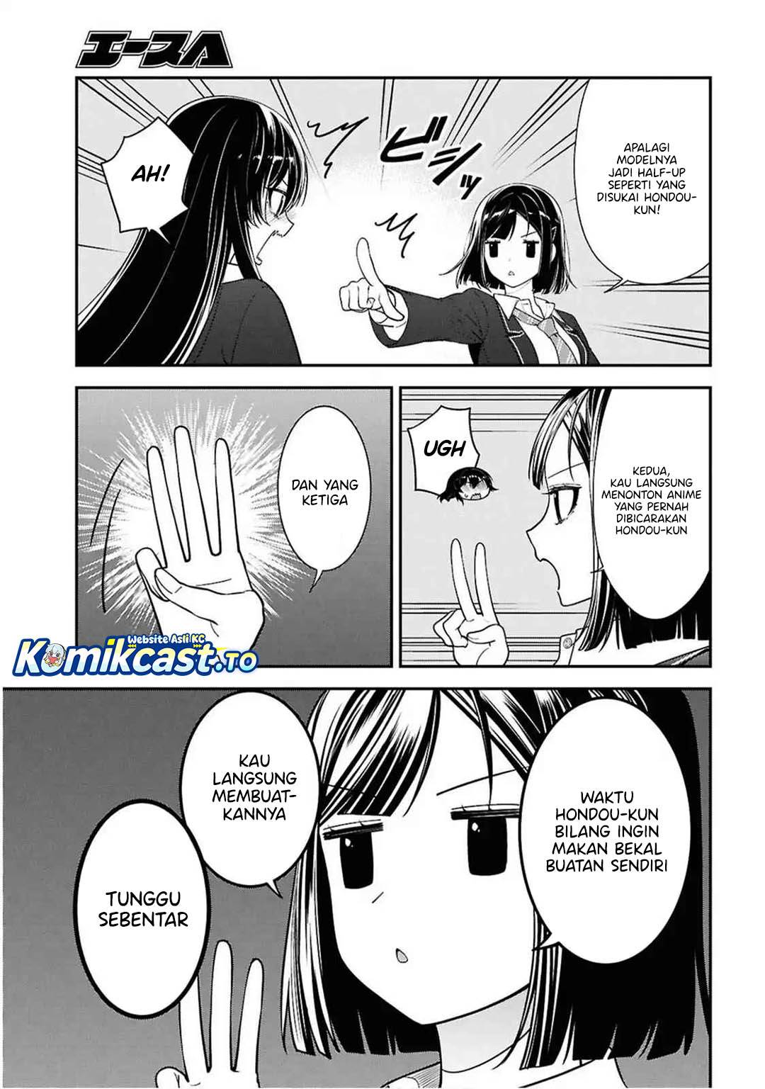 Tonari no Seki no Yankee Shimizu-san ga Kami o Kuroku Sometekita Chap 13 - Next Chap 14