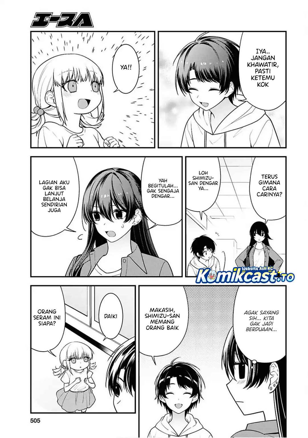 Tonari no Seki no Yankee Shimizu-san ga Kami o Kuroku Sometekita Chap 13 - Next Chap 14