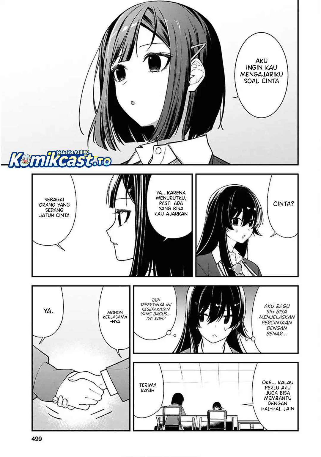 Tonari no Seki no Yankee Shimizu-san ga Kami o Kuroku Sometekita Chap 13 - Next Chap 14