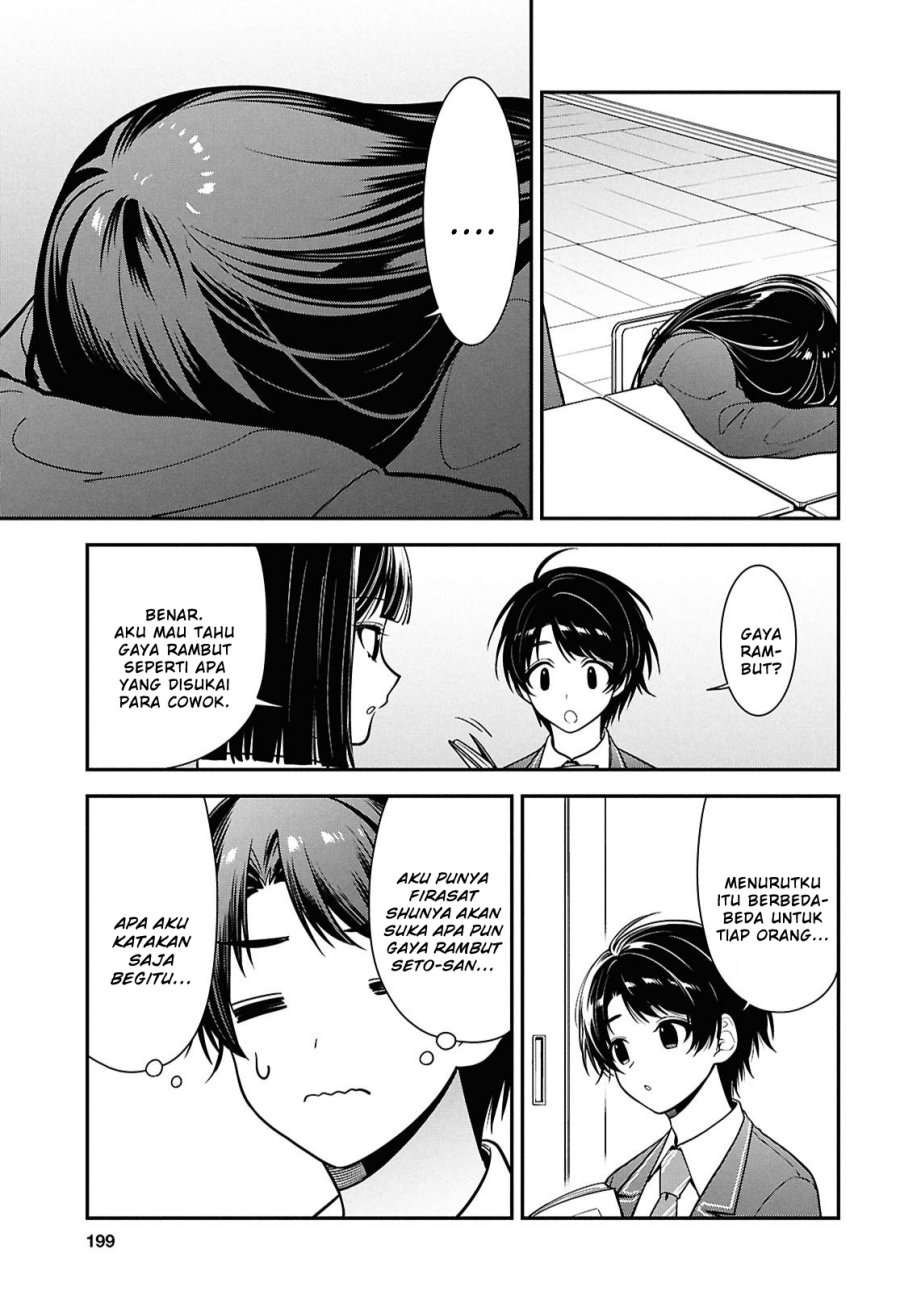 Tonari no Seki no Yankee Shimizu-san ga Kami o Kuroku Sometekita Chap 11 - Next Chap 12