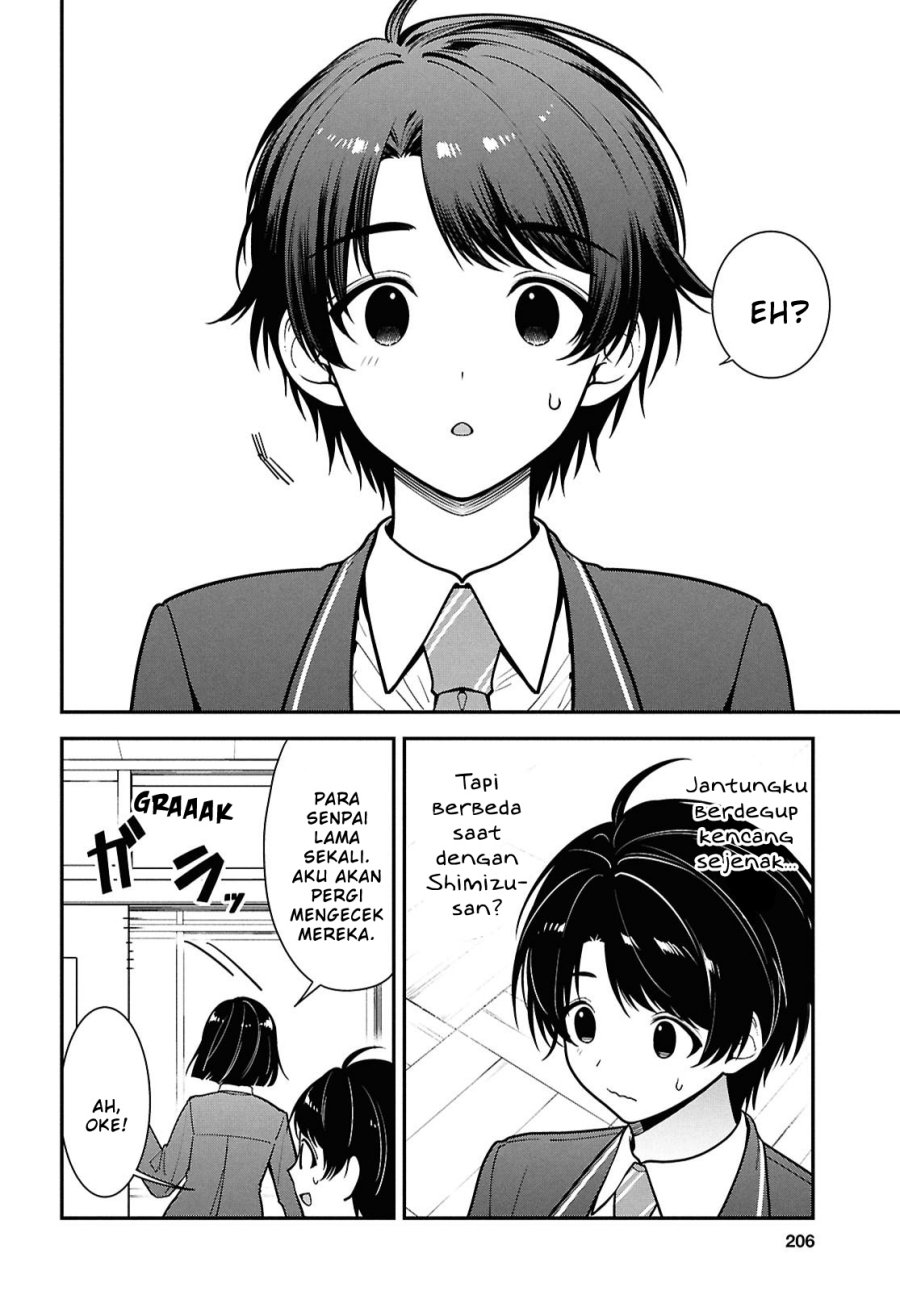 Tonari no Seki no Yankee Shimizu-san ga Kami o Kuroku Sometekita Chap 11 - Next Chap 12