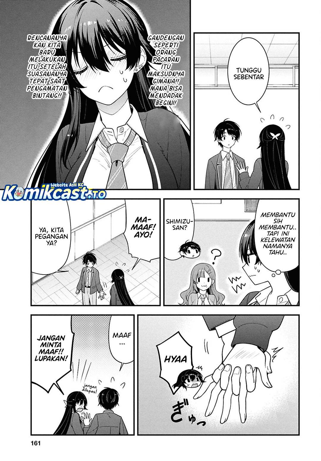 Tonari no Seki no Yankee Shimizu-san ga Kami o Kuroku Sometekita Chap 14 - Next Chap 15