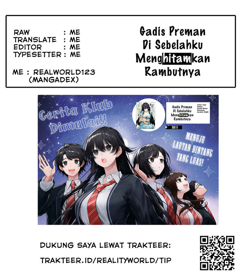 Tonari no Seki no Yankee Shimizu-san ga Kami o Kuroku Sometekita Chap 16 - Next Chap 17